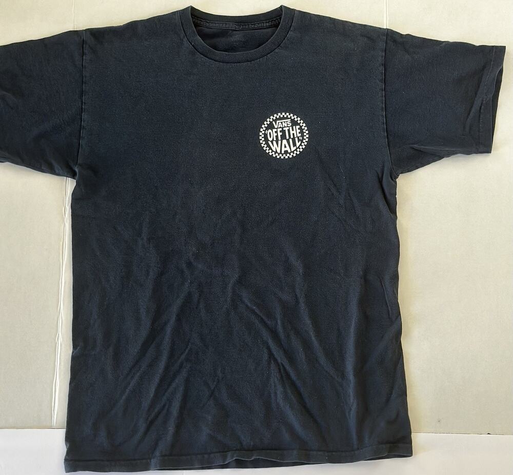 Vans Navy Blue Grafic Tee Size Medium Preowned